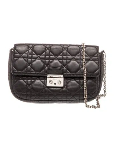 Pre-owned Dior Cannage Miss  Small In Black