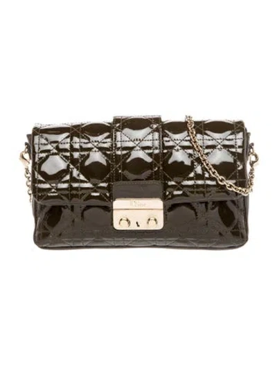 Pre-owned Dior Cannage Miss  Small In Brown