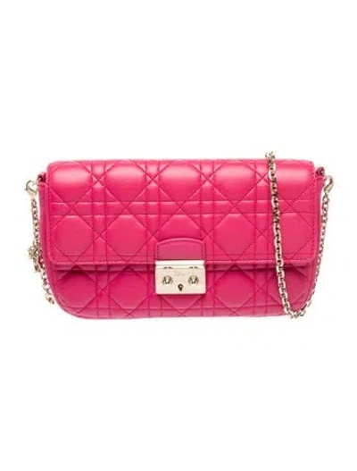 Pre-owned Dior Cannage Miss  Small In Pink