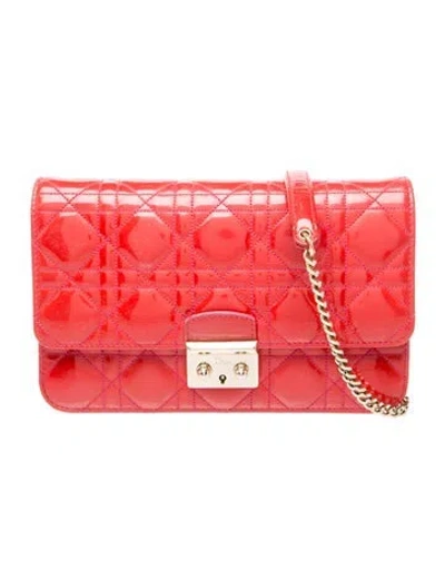 Pre-owned Dior Cannage Miss  Vintage In Red