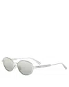 Dior Cannage R1u 53mm Oval Sunglasses In Gray