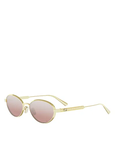 Dior Cannage Oval Sunglasses, 53mm