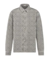 Dior Cannage Overshirt In Gray
