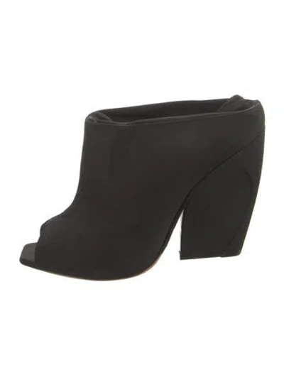 Pre-owned Dior Cannage Pattern Mules In Black