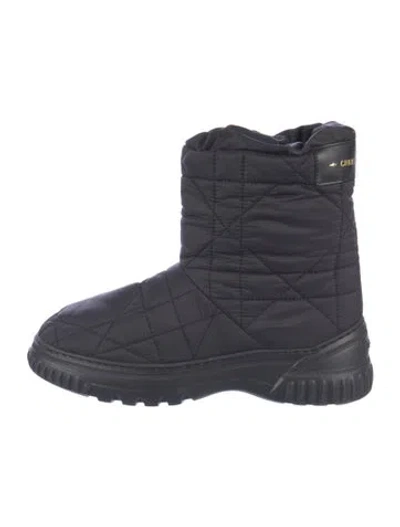 Pre-owned Dior Cannage Pattern Nylon Boots In Blue