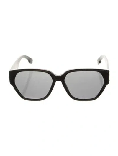 Pre-owned Dior Cannage Pattern Square Sunglasses In Black