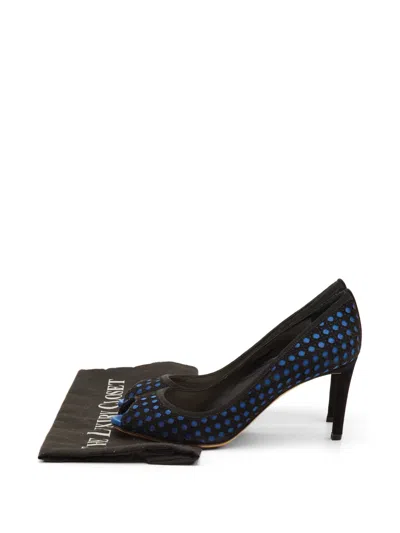 Pre-owned Dior Cannage Peep-toe Heeled Pumps In Black