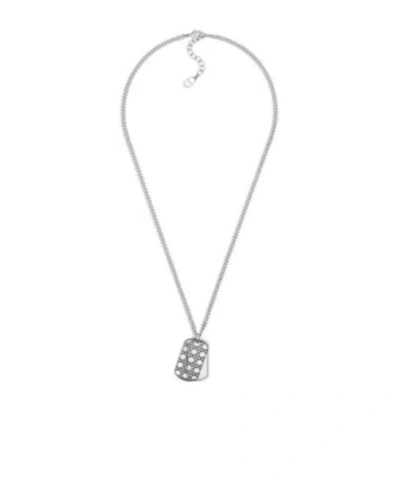 Dior Cannage Plate Pendant Necklace