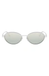 Dior Cannage R1u 53mm Oval Sunglasses In Gray