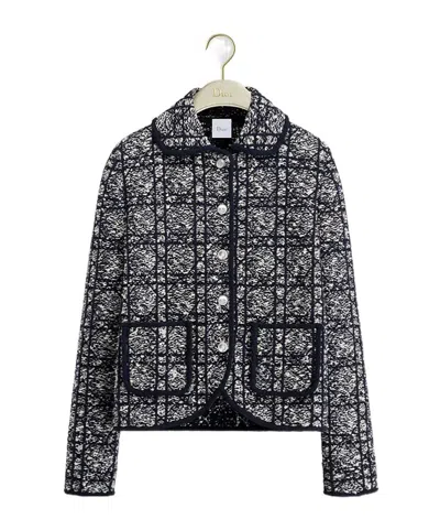 Dior Cannage Regular-fit Jacket In Gold
