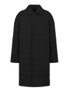 Dior Cannage Reversible Coat In Black