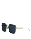 Dior Cannage S1u Sunglasses In Gold/solid Blue Lenses