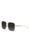 Dior Cannage S1u Square Sunglasses, 59mm In Nickel/smoke