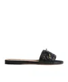 Dior Cannage Leather Sandal In Black