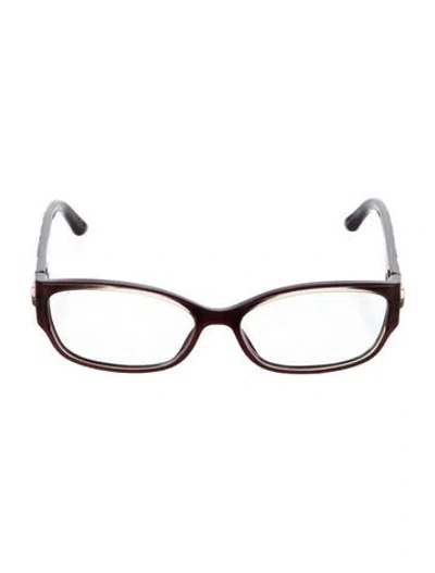 Pre-owned Dior Cannage Square Eyeglasses In Purple