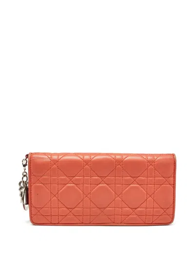 Pre-owned Dior Cannage Wallet