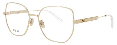 Dior Cannageo B2u Metal Eyeglasses 54-17-140 In 010 - Shiny Gold / Demo