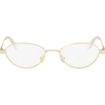 Dior Cannageo B3u 51mm Oval Glasses In Gold