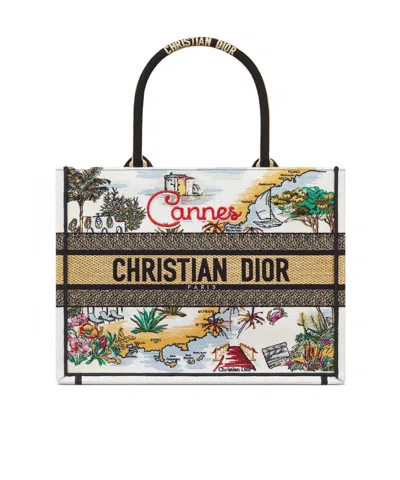 Dior Cannes  Souvenir Medium  Book Tote In Multi