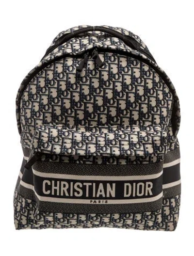 Pre-owned Dior Canvas Backpack 2023 In Neutral