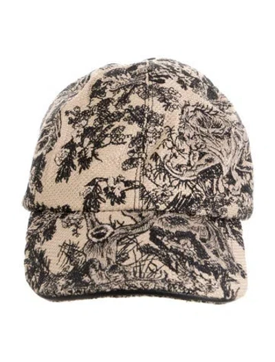 Pre-owned Dior Canvas Baseball Cap In Neutrals