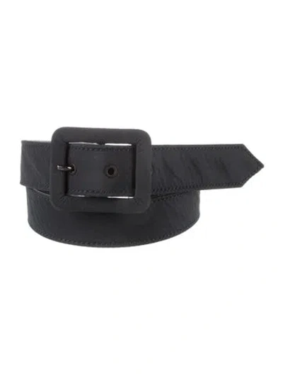 Pre-owned Dior Canvas Belt In Blue