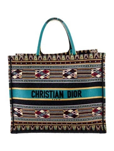 Pre-owned Dior Canvas Book In Blue
