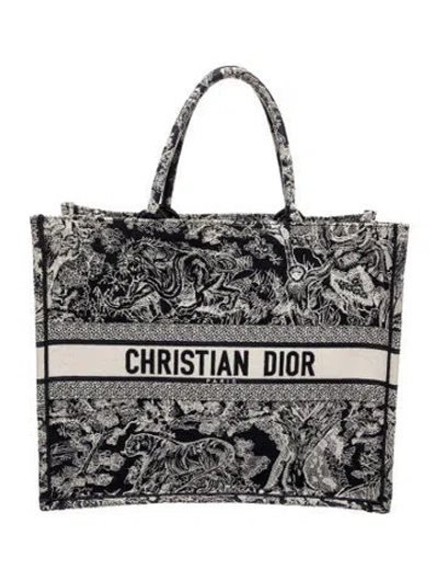Pre-owned Dior Canvas Book In Blue