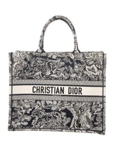 Pre-owned Dior Canvas Book In Blue