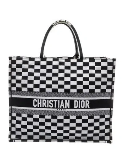 Pre-owned Dior Canvas Book In Gray