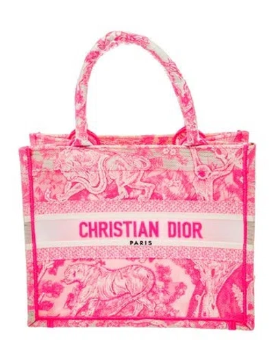Pre-owned Dior Canvas Book In Pink