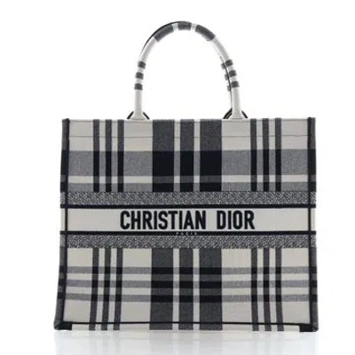 Pre-owned Dior Canvas Book Tote Large In Multi
