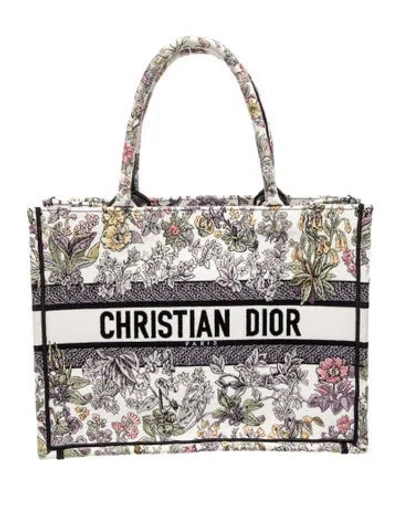 Pre-owned Dior Canvas Book In White
