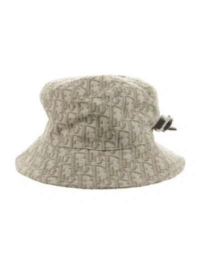 Pre-owned Dior Canvas Bucket Hat W/tags In Neutrals