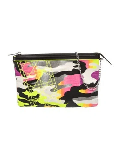 Pre-owned Dior Canvas Clutch In Multi