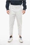 DIOR CANVAS CROPPED PANTS WITH CUFFS