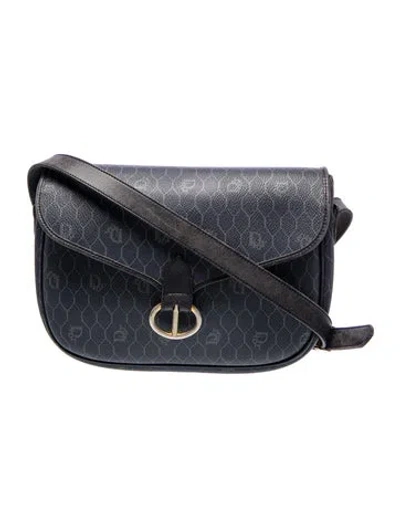 Pre-owned Dior Canvas Crossbody Bag In Blue