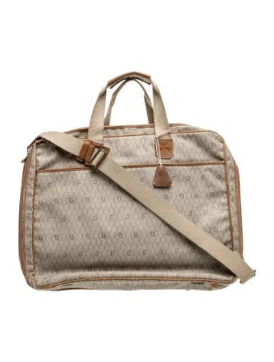 Pre-owned Dior Canvas Crossbody Bag In Neutral