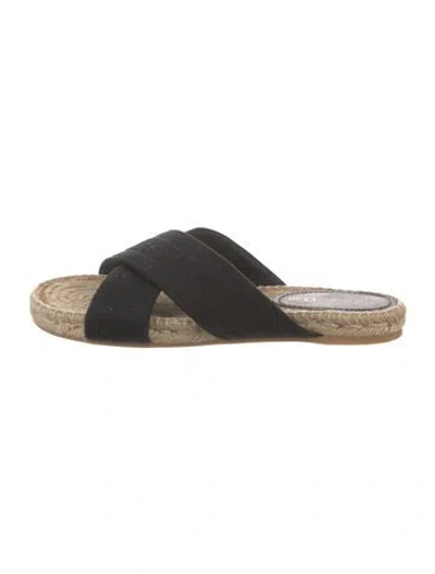 Pre-owned Dior Canvas Espadrilles In Black