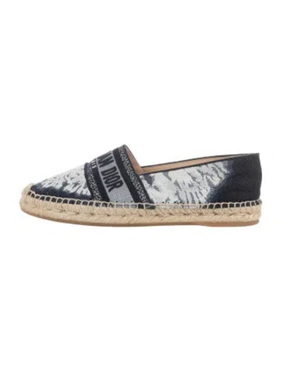 Pre-owned Dior Canvas Espadrilles In Blue