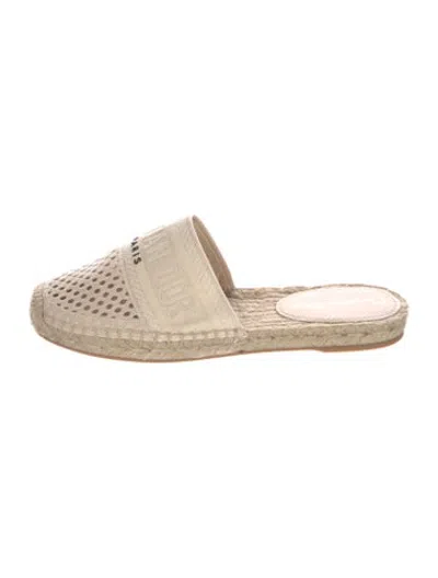 Pre-owned Dior Canvas Espadrilles In Pink