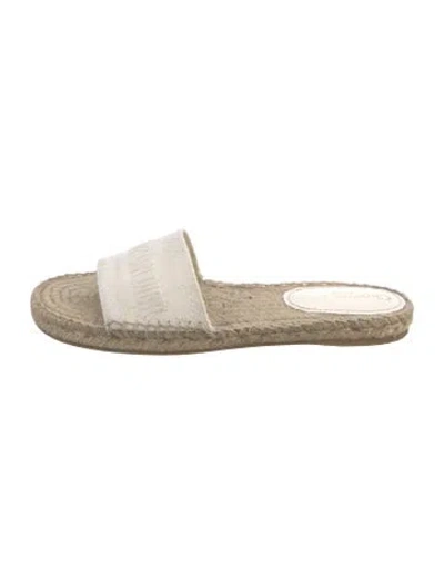 Pre-owned Dior Canvas Espadrilles In White