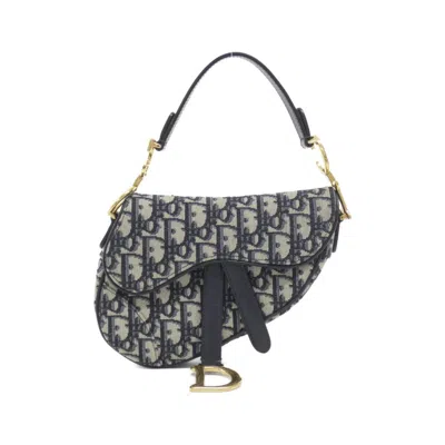Pre-owned Dior Canvas Handbag () In Blue