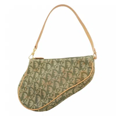 Pre-owned Dior Canvas Handbag () In Green