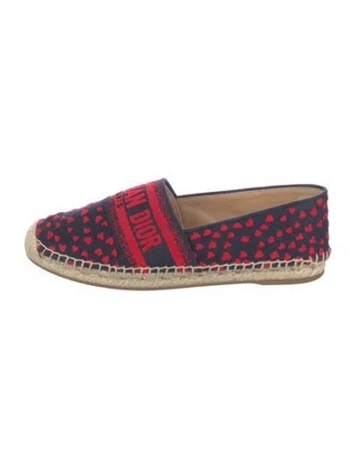 Pre-owned Dior Canvas Printed Espadrilles In Multi