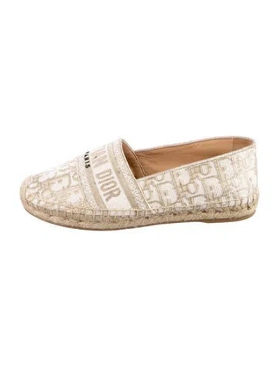 Pre-owned Dior Canvas Printed Espadrilles In Multi
