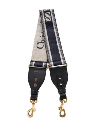 Pre-owned Dior Canvas Purse Strap In Blue