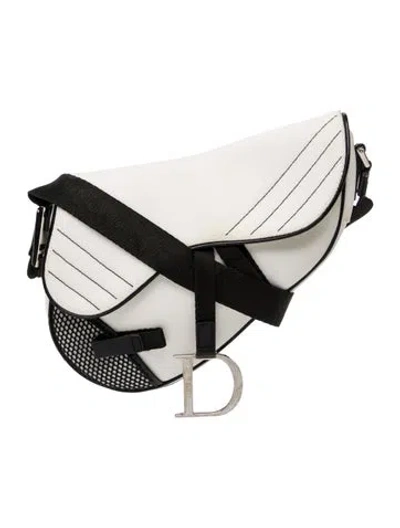 Pre-owned Dior Canvas Saddle In Neutrals