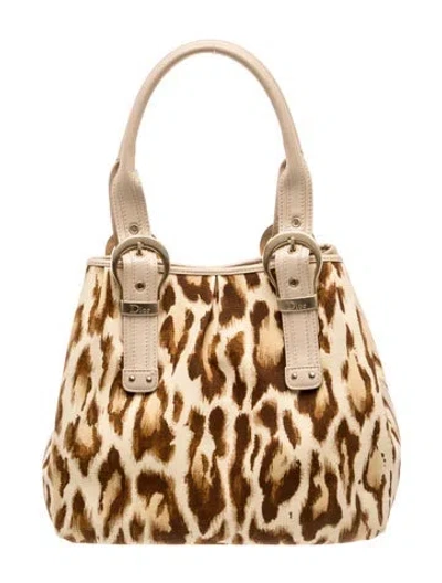 Pre-owned Dior Canvas Shoulder Bag Vintage In Brown
