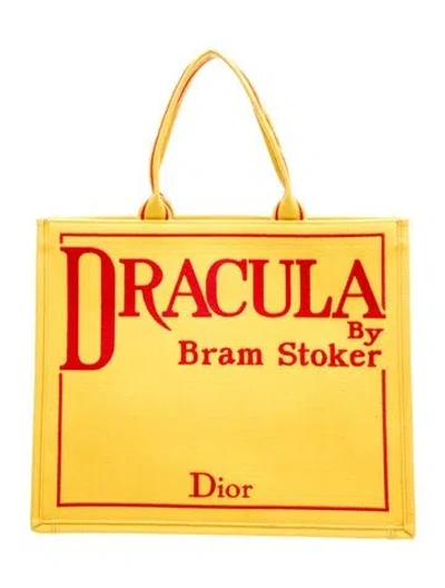 Pre-owned Dior Canvas Tote 2026 In Yellow